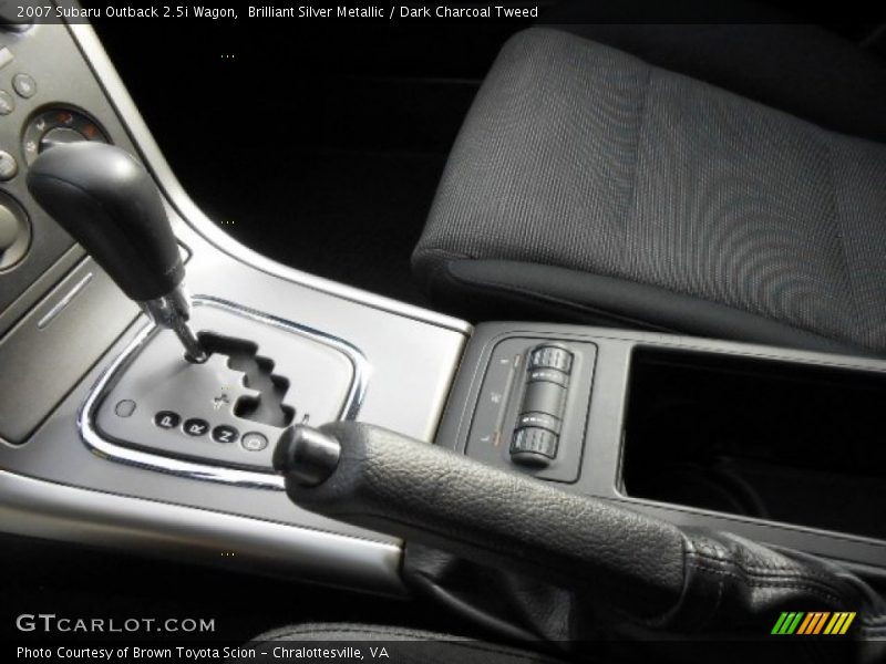Brilliant Silver Metallic / Dark Charcoal Tweed 2007 Subaru Outback 2.5i Wagon
