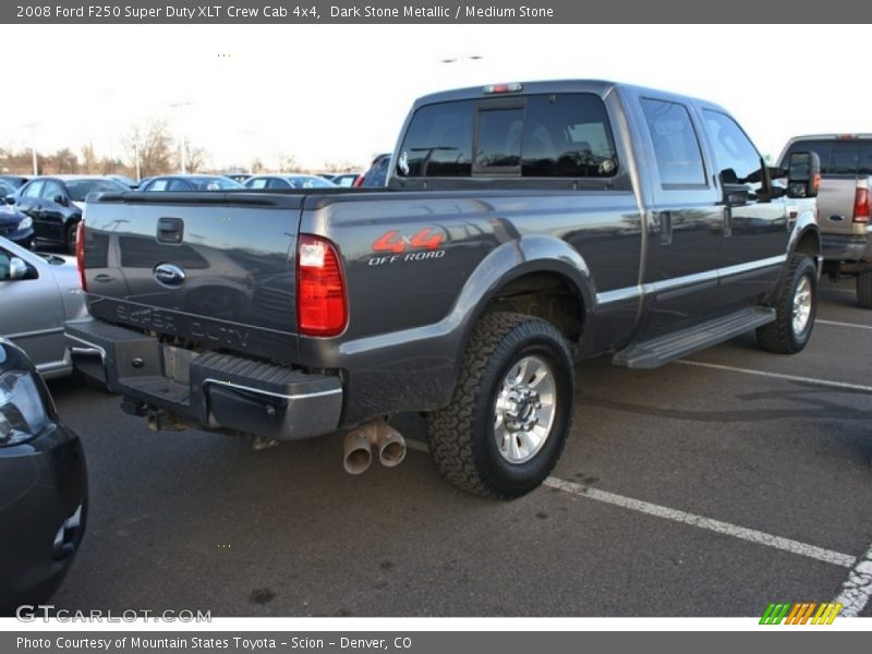 Dark Stone Metallic / Medium Stone 2008 Ford F250 Super Duty XLT Crew Cab 4x4