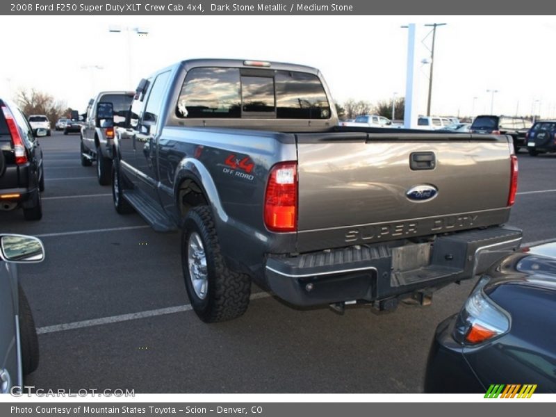 Dark Stone Metallic / Medium Stone 2008 Ford F250 Super Duty XLT Crew Cab 4x4