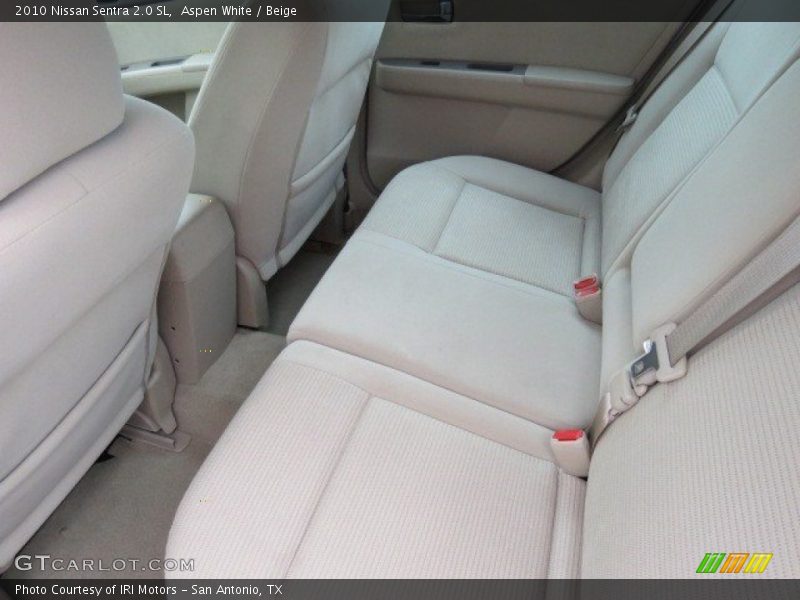Aspen White / Beige 2010 Nissan Sentra 2.0 SL