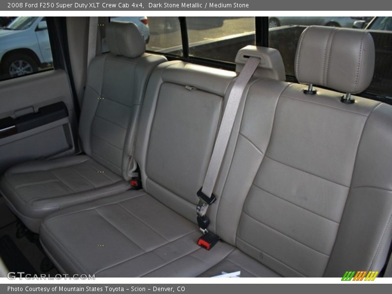 Dark Stone Metallic / Medium Stone 2008 Ford F250 Super Duty XLT Crew Cab 4x4
