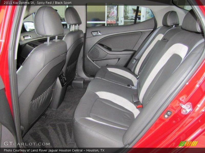 Rear Seat of 2011 Optima SX