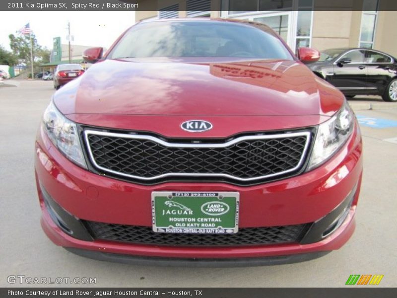 Spicy Red / Black Sport 2011 Kia Optima SX