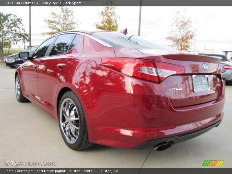 Spicy Red / Black Sport 2011 Kia Optima SX