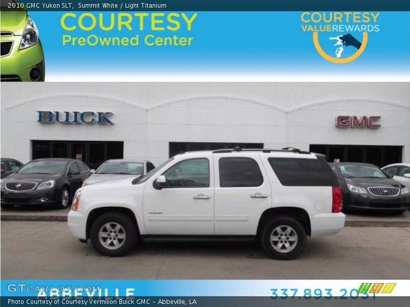 Summit White / Light Titanium 2010 GMC Yukon SLT