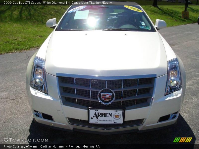 White Diamond Tri-Coat / Light Titanium/Ebony 2009 Cadillac CTS Sedan