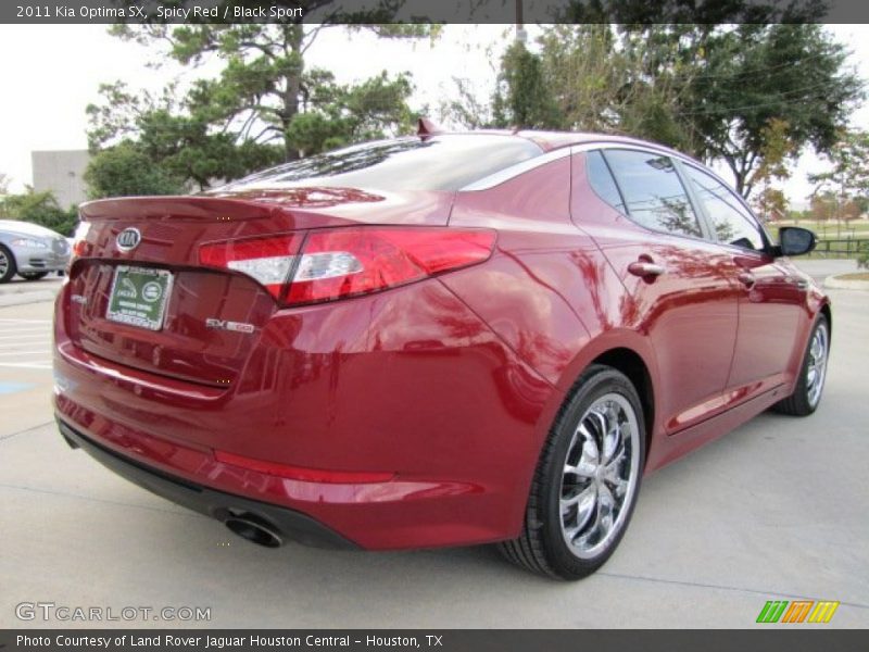 Spicy Red / Black Sport 2011 Kia Optima SX