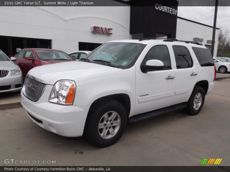 Summit White / Light Titanium 2010 GMC Yukon SLT