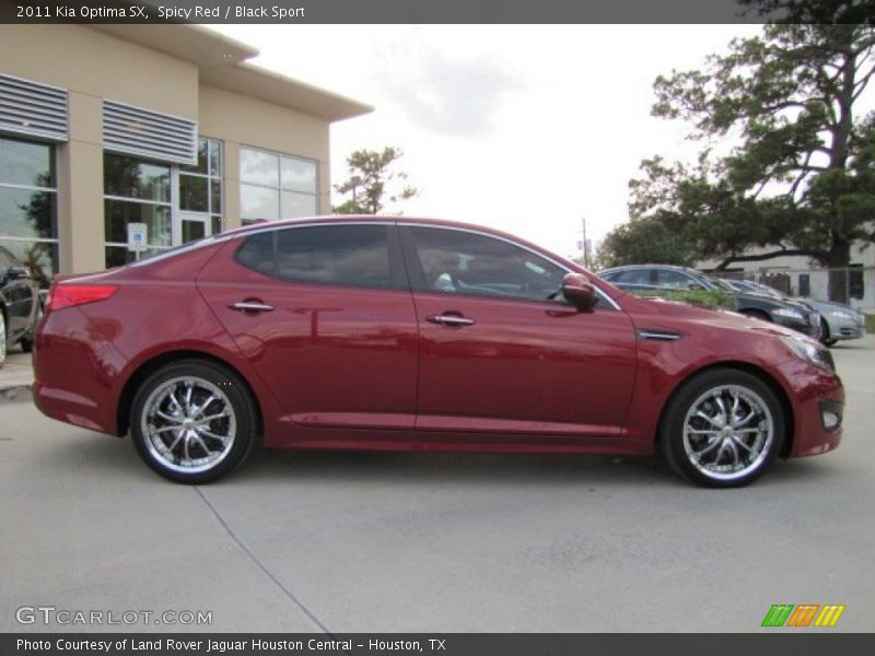 Spicy Red / Black Sport 2011 Kia Optima SX