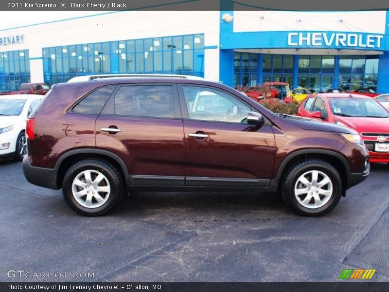 Dark Cherry / Black 2011 Kia Sorento LX
