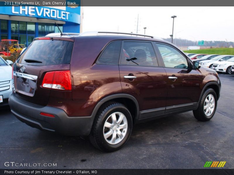 Dark Cherry / Black 2011 Kia Sorento LX