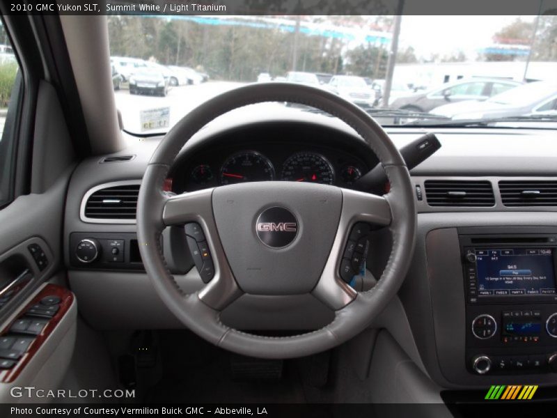 Summit White / Light Titanium 2010 GMC Yukon SLT
