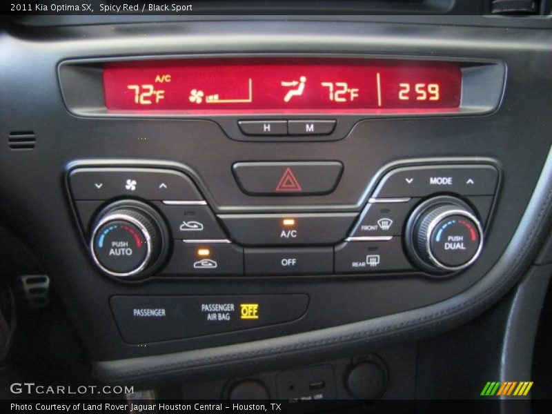 Controls of 2011 Optima SX