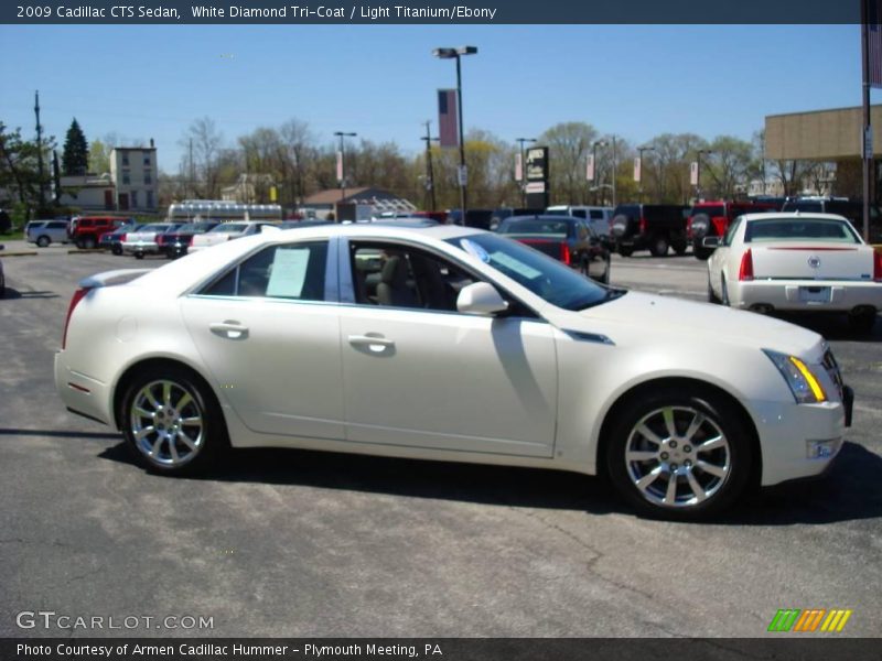 White Diamond Tri-Coat / Light Titanium/Ebony 2009 Cadillac CTS Sedan