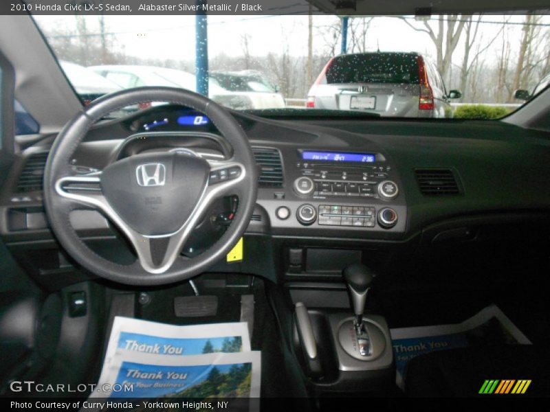 Alabaster Silver Metallic / Black 2010 Honda Civic LX-S Sedan