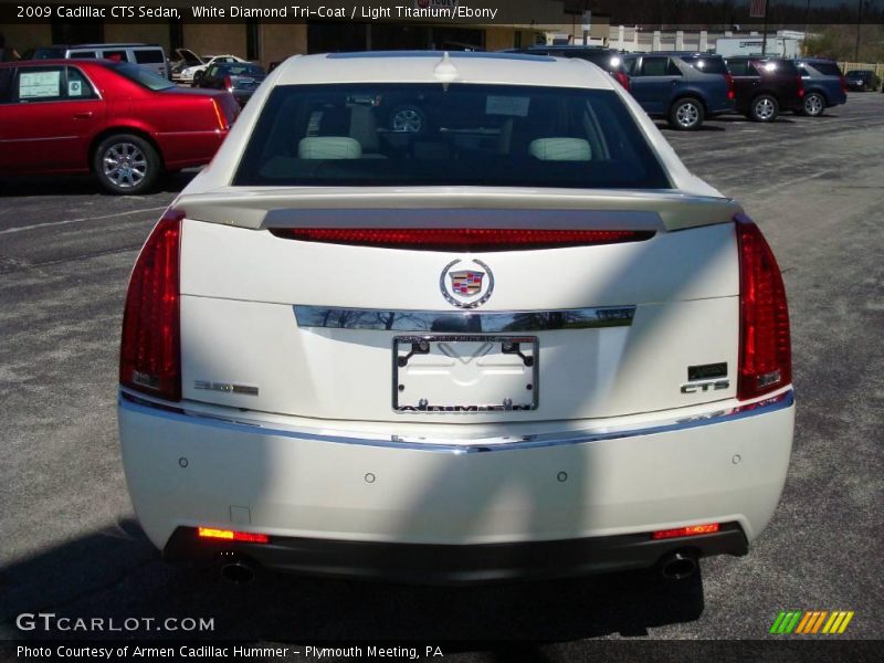 White Diamond Tri-Coat / Light Titanium/Ebony 2009 Cadillac CTS Sedan