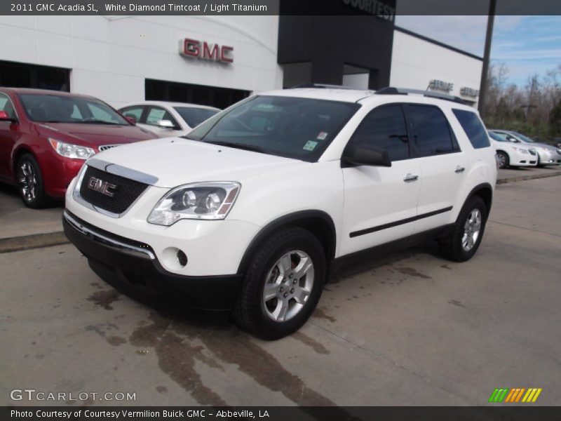 White Diamond Tintcoat / Light Titanium 2011 GMC Acadia SL