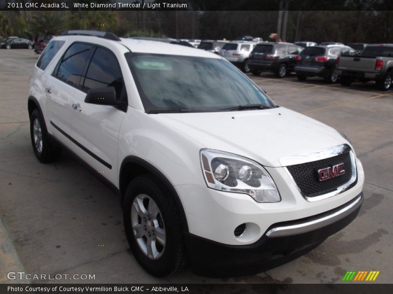 White Diamond Tintcoat / Light Titanium 2011 GMC Acadia SL