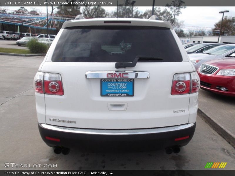White Diamond Tintcoat / Light Titanium 2011 GMC Acadia SL