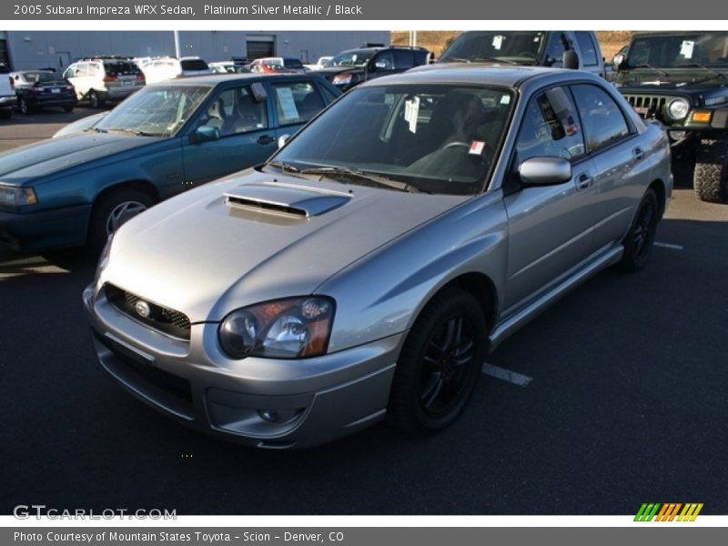 Platinum Silver Metallic / Black 2005 Subaru Impreza WRX Sedan