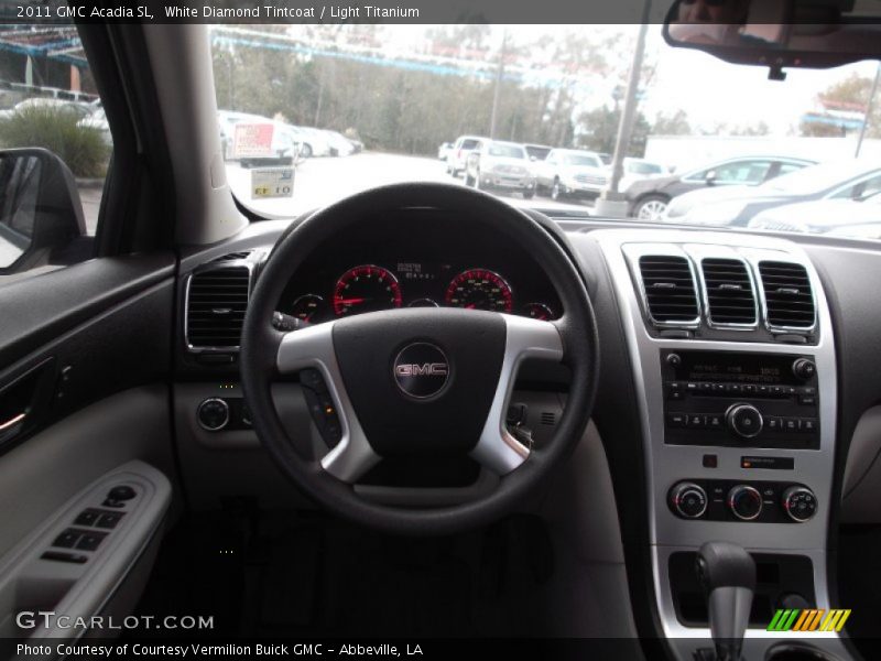 White Diamond Tintcoat / Light Titanium 2011 GMC Acadia SL