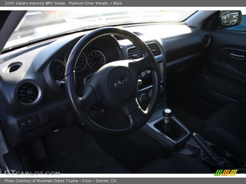 Platinum Silver Metallic / Black 2005 Subaru Impreza WRX Sedan