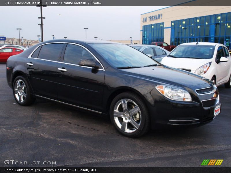 Black Granite Metallic / Ebony 2012 Chevrolet Malibu LT