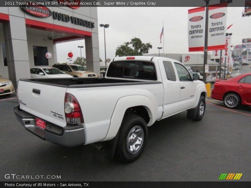 Super White / Graphite Gray 2011 Toyota Tacoma V6 SR5 PreRunner Access Cab