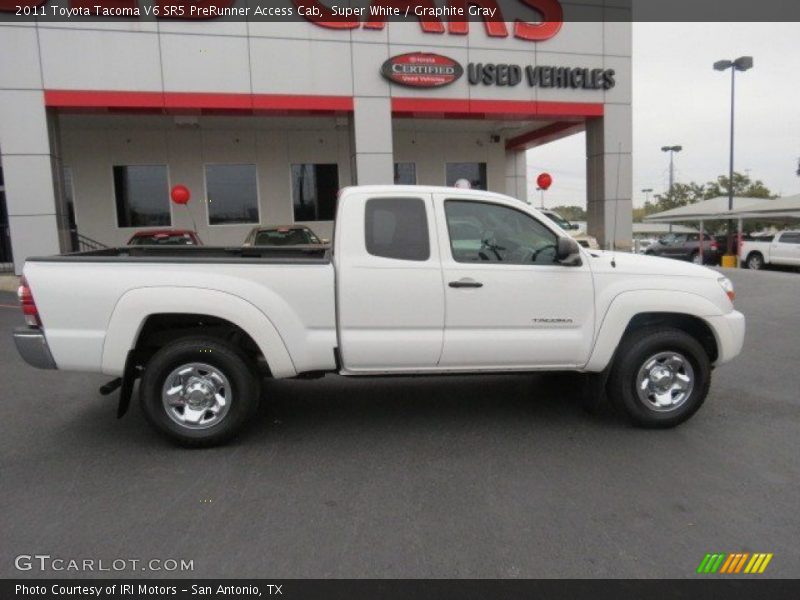 Super White / Graphite Gray 2011 Toyota Tacoma V6 SR5 PreRunner Access Cab