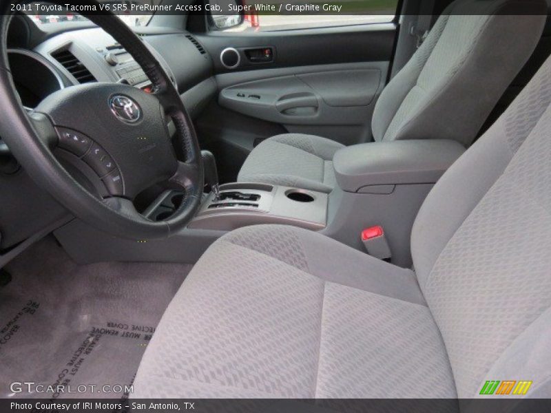 Super White / Graphite Gray 2011 Toyota Tacoma V6 SR5 PreRunner Access Cab