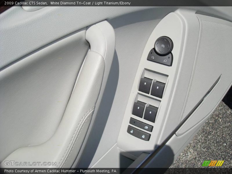 White Diamond Tri-Coat / Light Titanium/Ebony 2009 Cadillac CTS Sedan