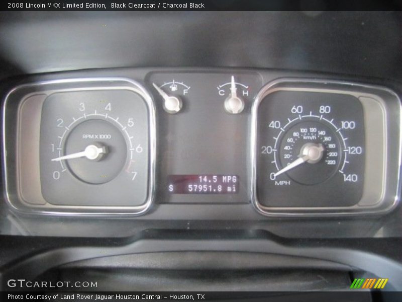  2008 MKX Limited Edition Limited Edition Gauges