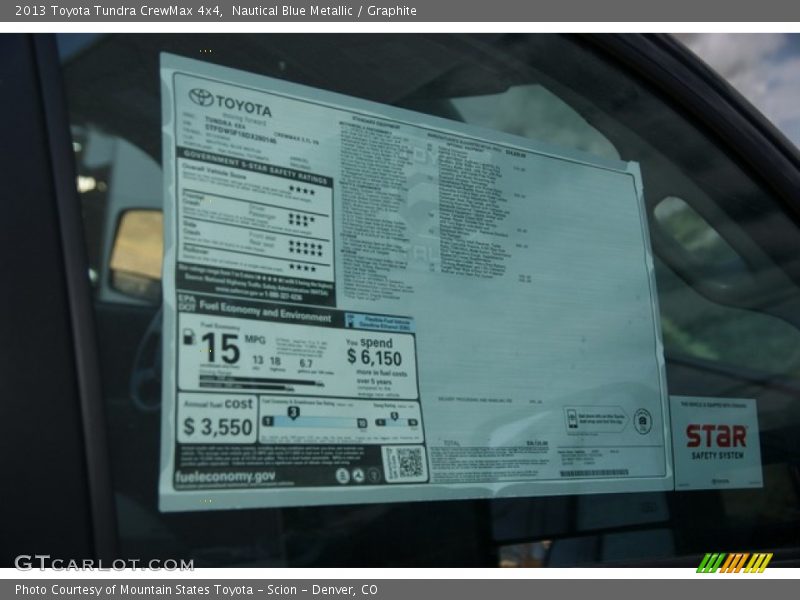 Nautical Blue Metallic / Graphite 2013 Toyota Tundra CrewMax 4x4