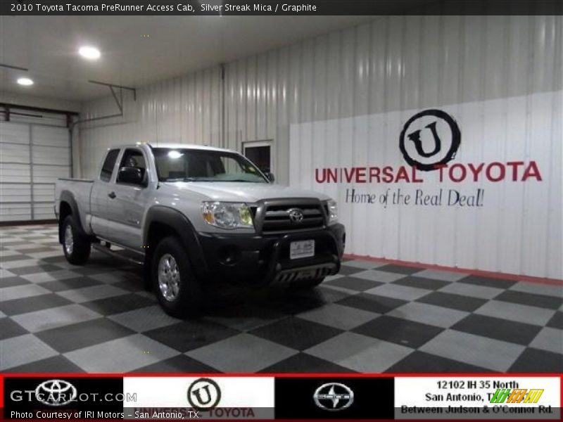 Silver Streak Mica / Graphite 2010 Toyota Tacoma PreRunner Access Cab