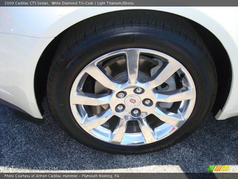 White Diamond Tri-Coat / Light Titanium/Ebony 2009 Cadillac CTS Sedan