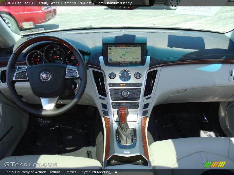 White Diamond Tri-Coat / Light Titanium/Ebony 2009 Cadillac CTS Sedan