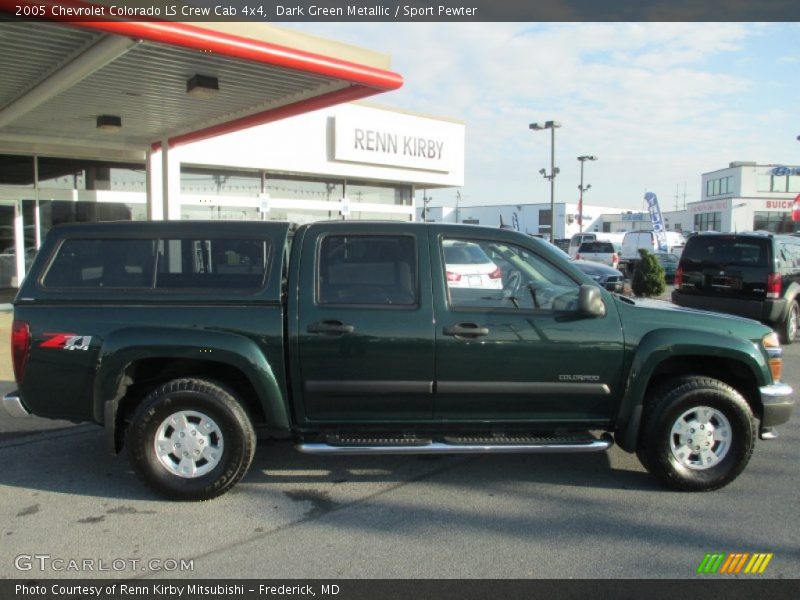 Dark Green Metallic / Sport Pewter 2005 Chevrolet Colorado LS Crew Cab 4x4