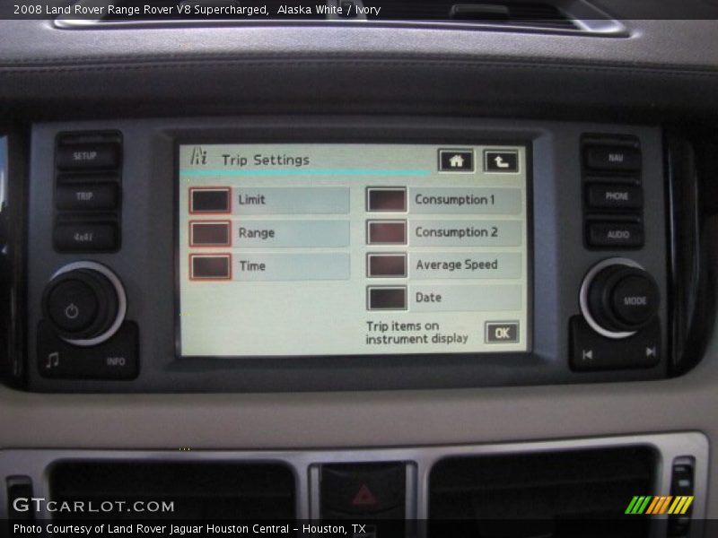 Alaska White / Ivory 2008 Land Rover Range Rover V8 Supercharged