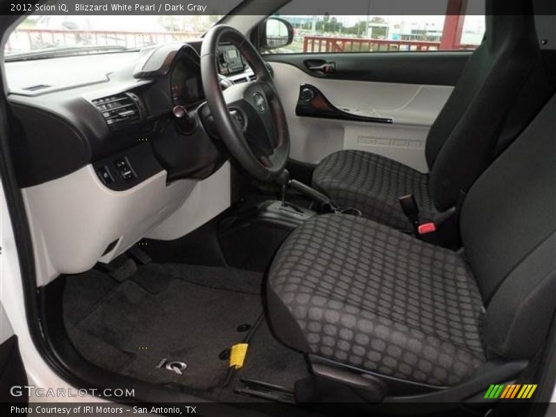 Blizzard White Pearl / Dark Gray 2012 Scion iQ