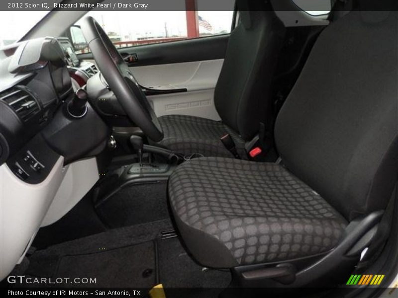 Blizzard White Pearl / Dark Gray 2012 Scion iQ