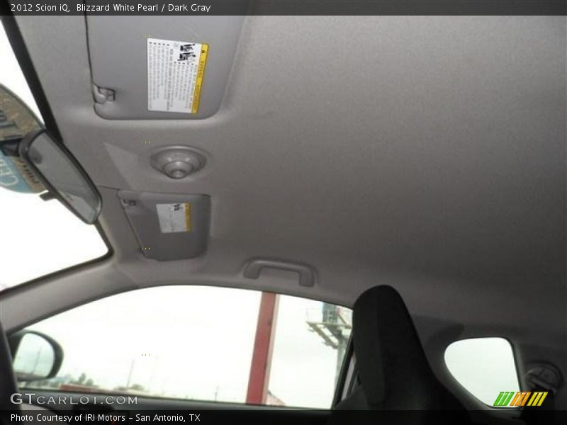 Blizzard White Pearl / Dark Gray 2012 Scion iQ