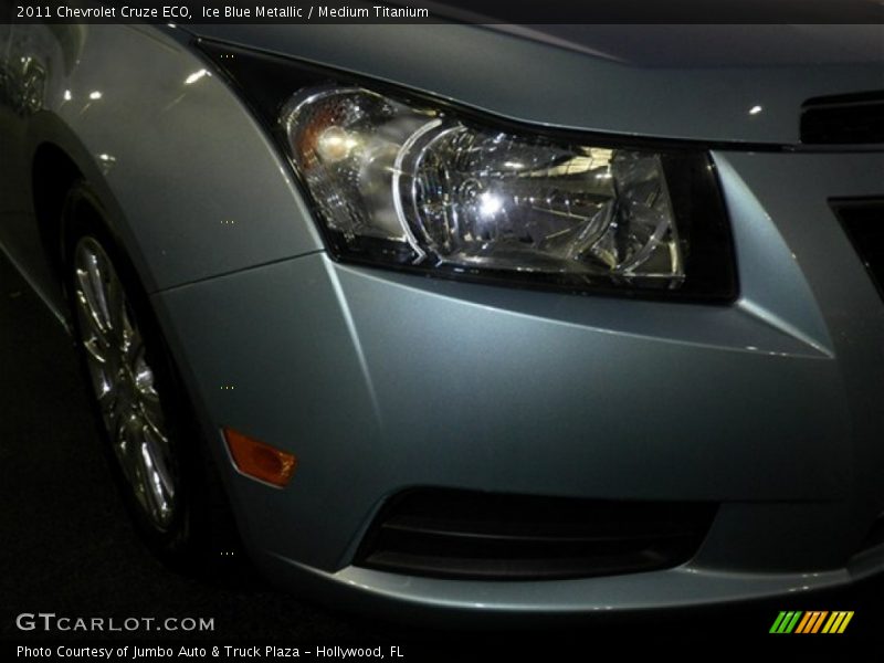 Ice Blue Metallic / Medium Titanium 2011 Chevrolet Cruze ECO