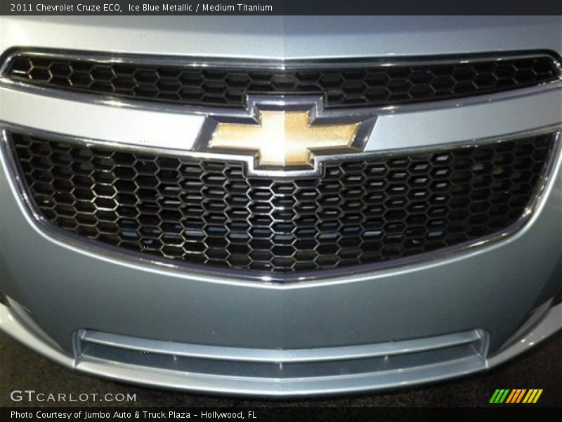 Ice Blue Metallic / Medium Titanium 2011 Chevrolet Cruze ECO