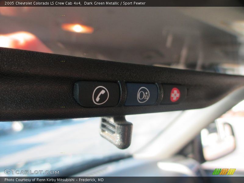 Dark Green Metallic / Sport Pewter 2005 Chevrolet Colorado LS Crew Cab 4x4