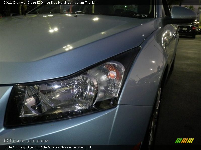 Ice Blue Metallic / Medium Titanium 2011 Chevrolet Cruze ECO
