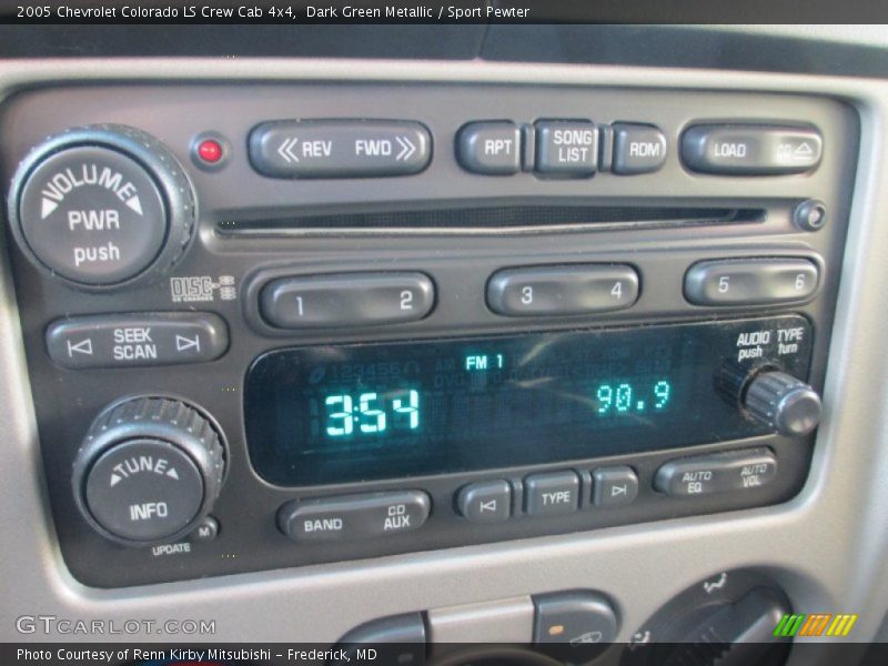 Dark Green Metallic / Sport Pewter 2005 Chevrolet Colorado LS Crew Cab 4x4