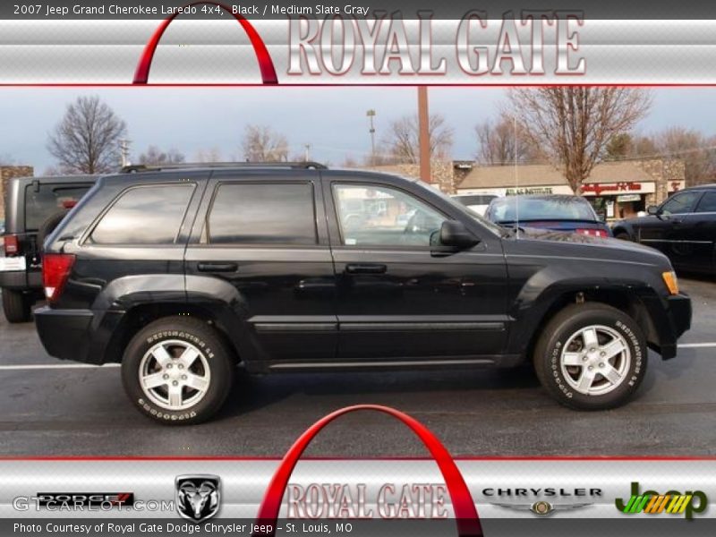 Black / Medium Slate Gray 2007 Jeep Grand Cherokee Laredo 4x4
