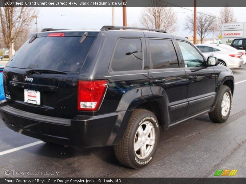 Black / Medium Slate Gray 2007 Jeep Grand Cherokee Laredo 4x4