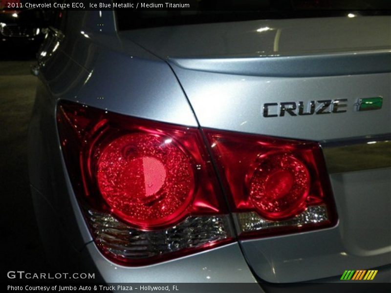 Ice Blue Metallic / Medium Titanium 2011 Chevrolet Cruze ECO