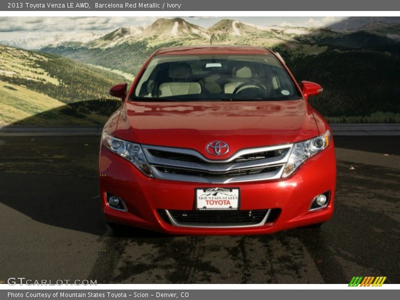 Barcelona Red Metallic / Ivory 2013 Toyota Venza LE AWD